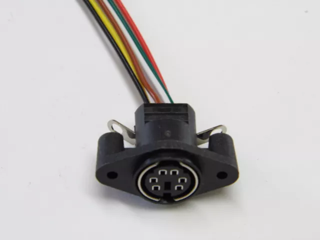 Lot de 3 - connecteur 6pts PS/2 Femelle (avec fils de 15cm de long)