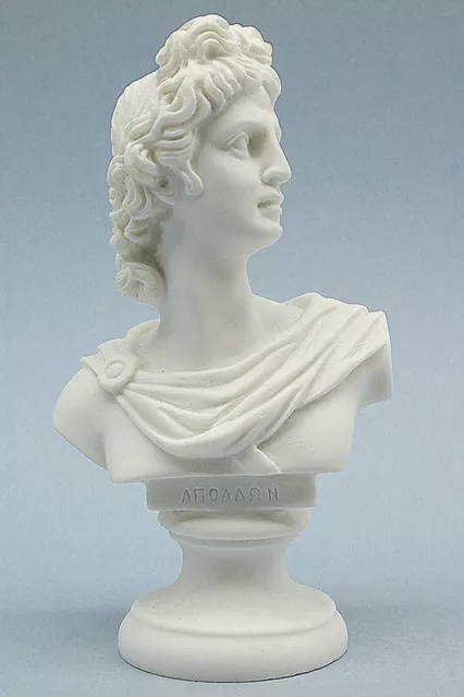 Apollo Bust Statue Ancient Greek Roman Mythology God Sculpture