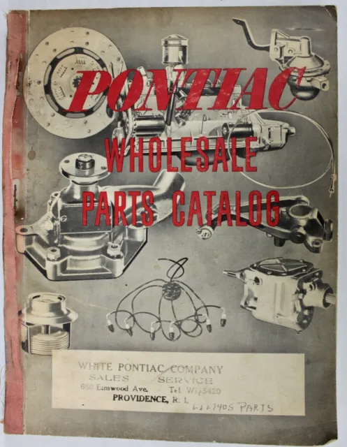 Original 1935-1948 Pontiac Wholesale Parts Catalog