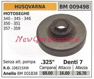 Mtanlo 3/8'' kit tamburo frizione per Husqvarna 455 460 Rancher 461 pezzi di ricambio per motosega 537291602
