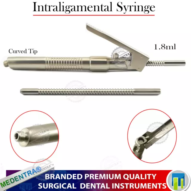 Anestetico Siringa per intraligamentare anestetici 1.8 ml Curva Jeringas Dentale