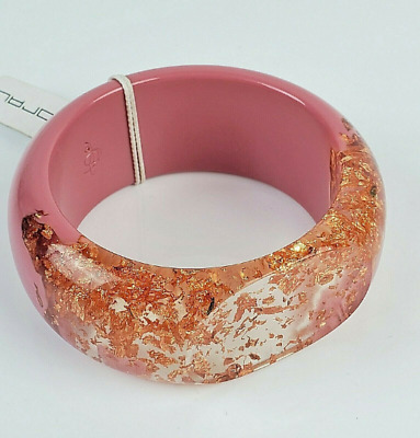 Sobral Orlando Opaque Pink Copper Metalique Tecnica Bracelet Brazil Import