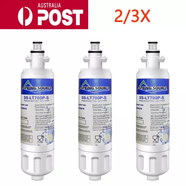 3X Premium LG Replacement Fridge Water Filter LT700P ADQ36006101 GF-L613PL