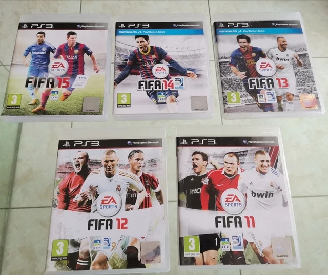Lot De 5 Jeux FIFA PS3 – FIFA 09 10 11 12 13 – Français – Boîtiers Et Notices