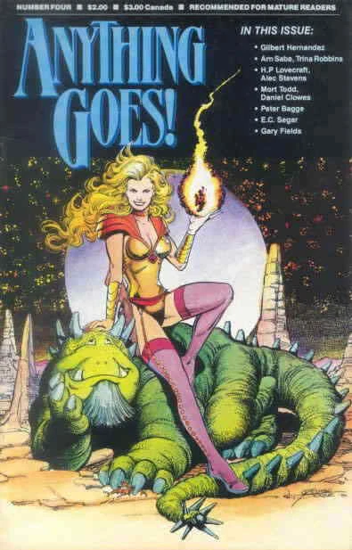 Anything Goes! #4 VG; Comics Journal | low grade - Peter Bagge - H.P. Lovecraft