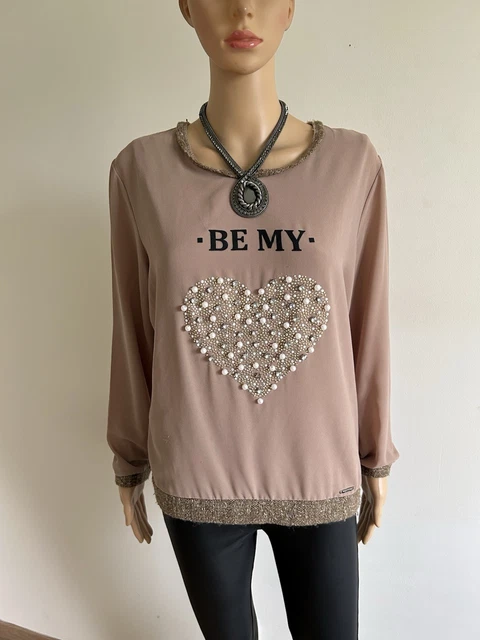 Pull Zara Avec Perles Taille M/L Beige - Occasion Très Bon état