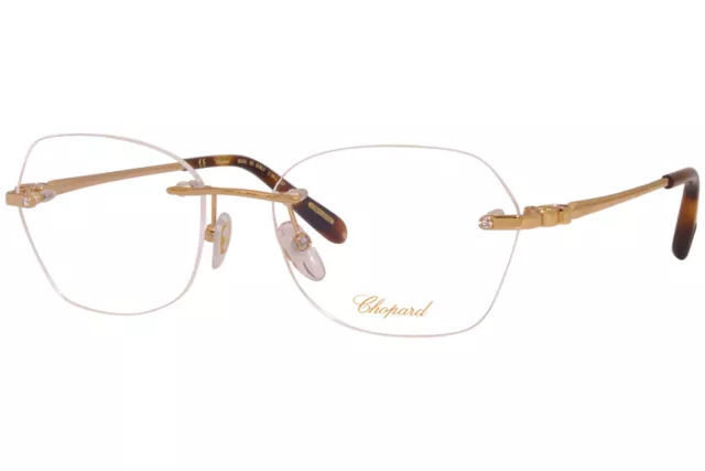 Chopard VCHD80S 08FC Eyeglasses Women's 23KT Rose Gold Optical Frame 55mm