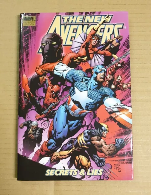 New Avengers Vol.3: Secrets & Lies Hardcover Graphic Novel Marvel Premiere