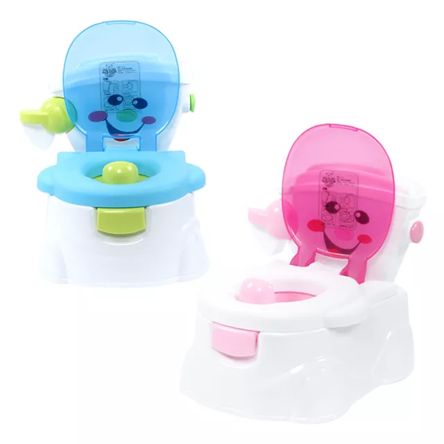 Pot de Toilette fauteuil Chaise pour bébé enfant thème Toilet Trainer Bleu/Rose 3