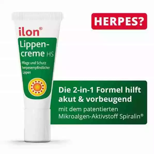 ILON Lippencreme HS pflegt herpesempfindliche Lippen 3