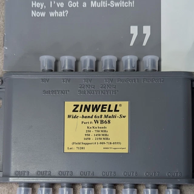 Multiswitch Satellite HD4K MS-1732LC – 17 Entrées / 32 Sorties – Cascade LED