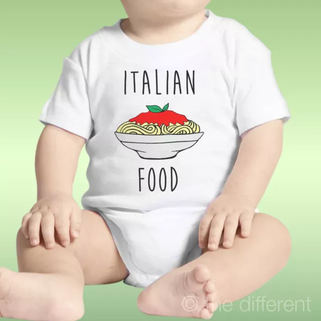 Body Neonato Unisex Spaghetti Italian Food Idea Regalo