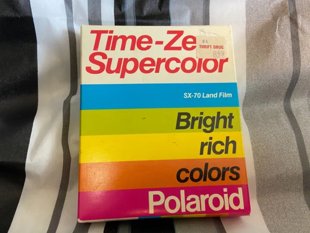 Vintage Polaroid Time-Zero Supercolor SX-70 Land Film Expired 09/89 Sealed NOS