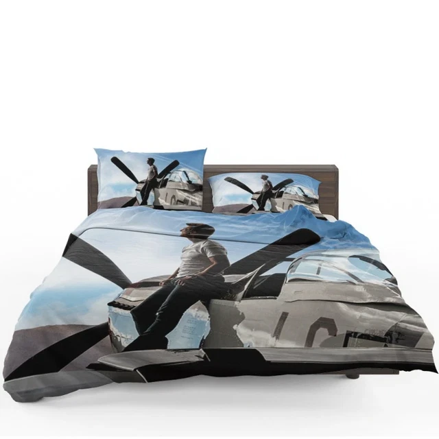 TOP GUN MAVERICK Action Movie Tom Cruise Quilt Duvet Cover Set Twin Bed