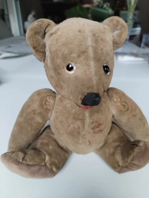 Ours Ancien JPMPARIS – Petit Ours Français 18 Cm – Massy – Étiquette – X RARE