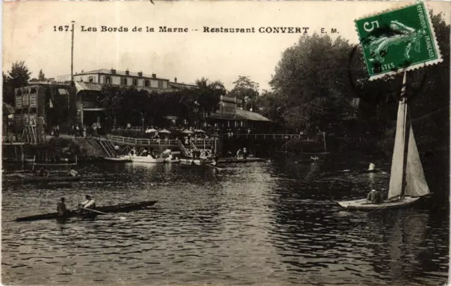 CPA Les Bords de la Marne Restaurant CONVERT (600053)