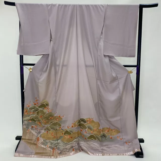 Irotomesode/material/ Remake / Fabric / Silk / Kimono / Japanese Kimono / G-178