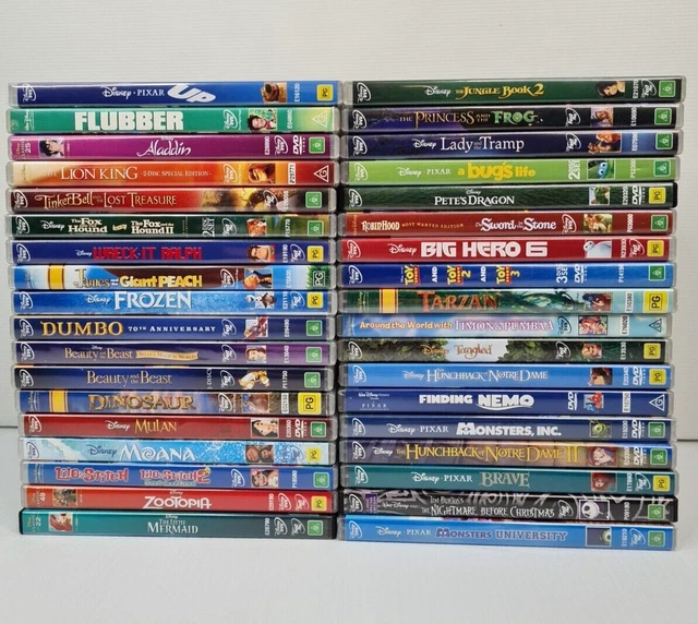 Kids DVD Bulk Bundle - 36 DVDs - Disney Pixar Dreamworks Mixed Lot - Region 4