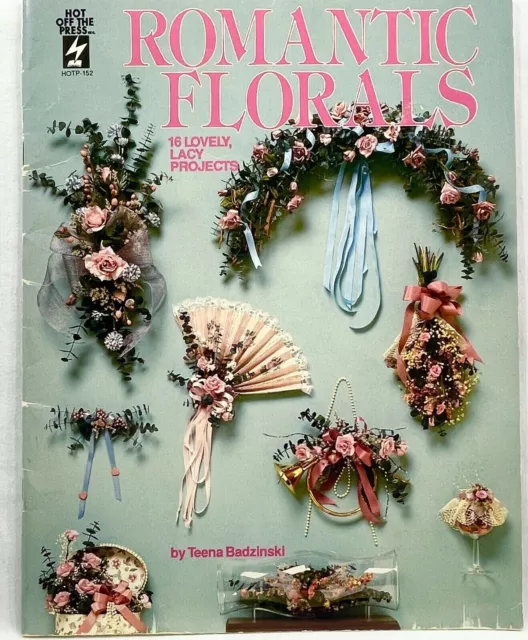 1990 HOTP Romantic Florals 152 Libro de instrucciones 16 Lacy Projects Vintage 10643