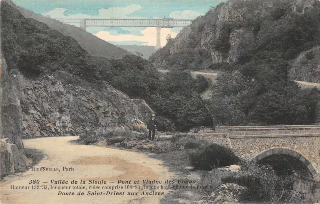 Cpa 63 Valley De La Sioule Bridge Et Viaduct Des Fades