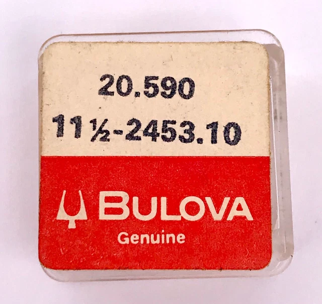 Verre De Montre Bulova D'origine – Réf. 711 / 1/2 – Plexi Neuf, Pièce Détachée 3wc