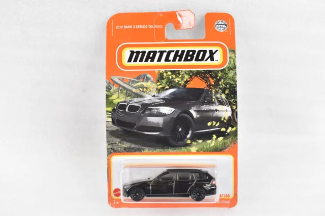 🚀 2022 Matchbox 2012 BMW 3 Series Touring Wagon Black Car 1/64 Kids Toy NEW