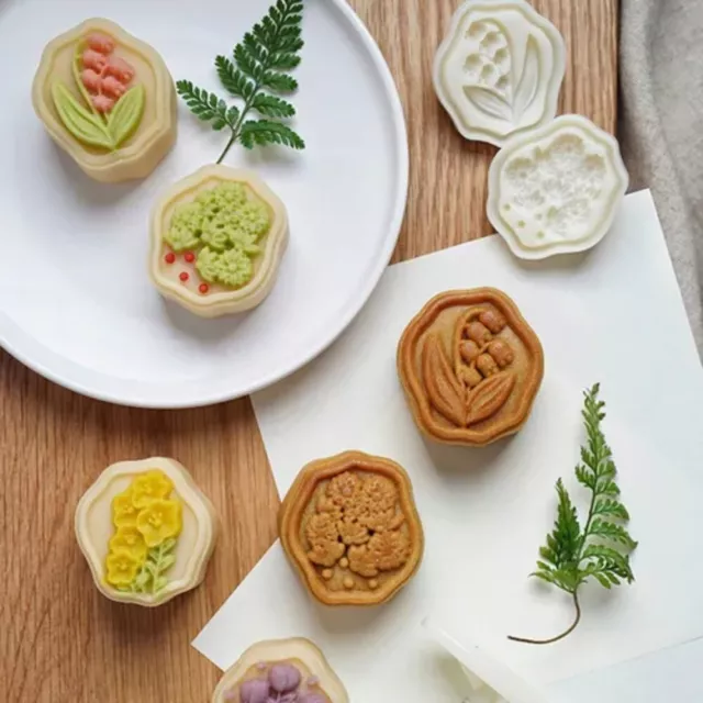 Plastic Mooncake Mold Ellipse Cookie Cutter Pastry Decoration   DIY