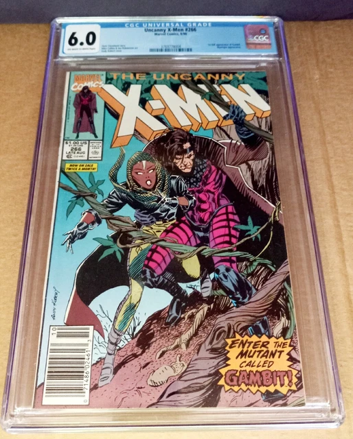 Uncanny X-men #266 - First Appearance of Gambit , 6.0 CGC ,Newsstand Edition.
