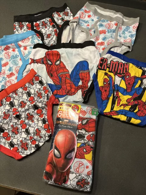 Marvel Spiderman Youth Boys 3-Pack Spider-Man Boxer Briefs Underwear New  L(10)
