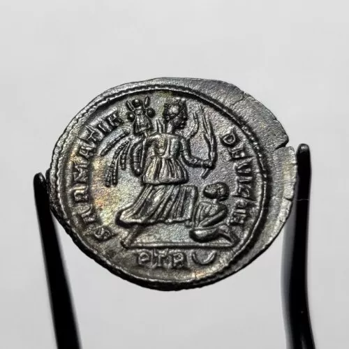 ANCIENT ROME Constantine I c. 323 - SARMATIA DEVICTA Ae Follis PTR Nummus AU-MS