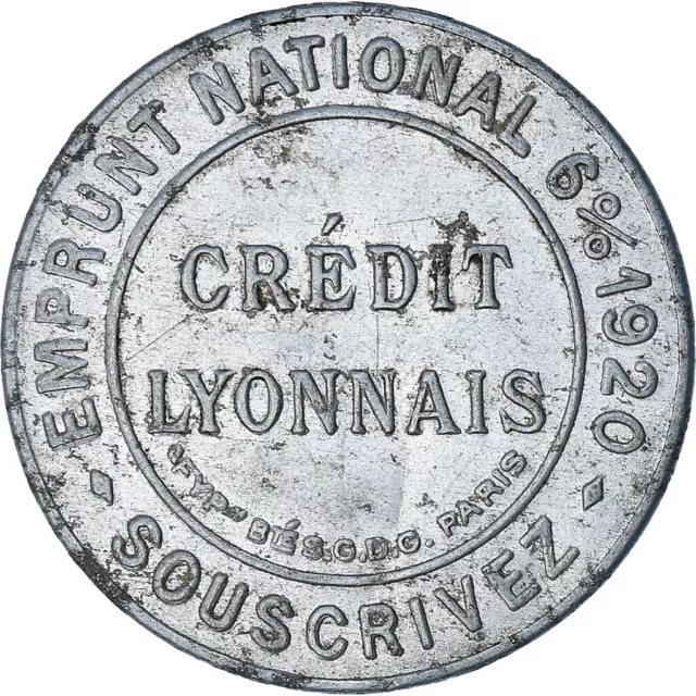 [#1179070] France, Credit Lyonnais, 5 Centimes, 1920, Timbre-Monnaie, AU(50-53),
