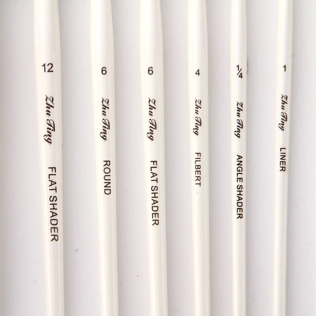 10 pz Borsa Professionista Nylon Acquerello Forniture per pittura Arte Spazzole 8