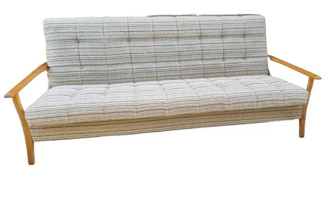 Mid Century Vintage Sofa Danish Influenced Daybed/Sofa Bed, Very Clean.