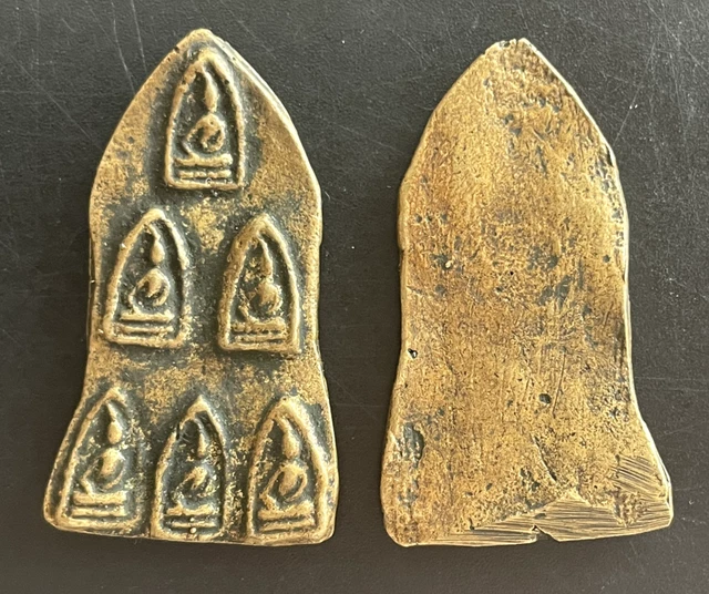THAI TEMPLE ROI DU SIAM Bouddha pendentif médaille sacré alliage