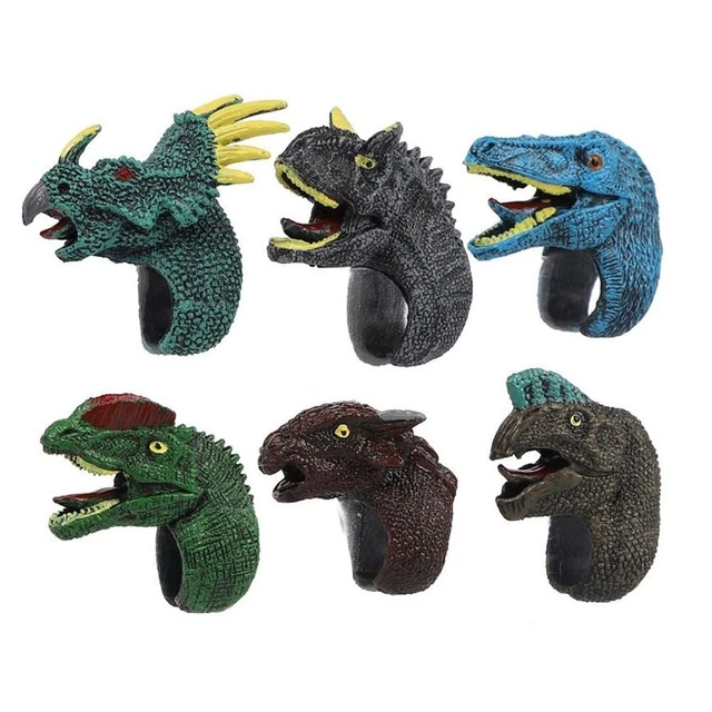 Puppet Dinosaur Finger Puppets Children'S Puppet Toy Dinosaur Head Puppets Toys
