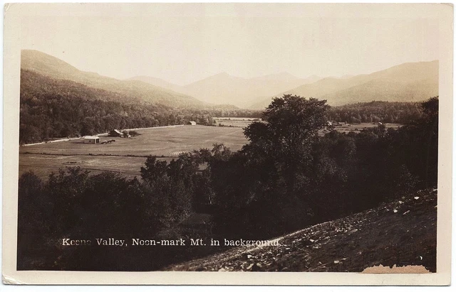 1926-1940s RPPC Noonmark Mountain New York NY Keene Valley Real Photo Postcard