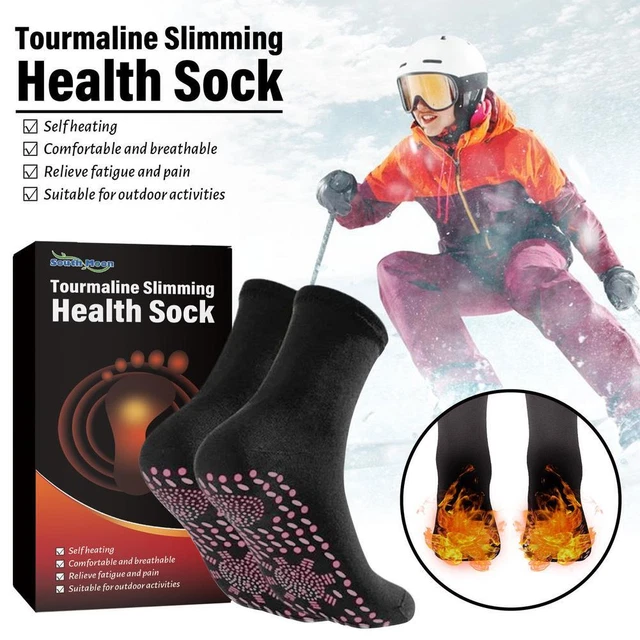 1 Pair Tourmaline Slimming Health Sock Winter Warm Socks Self-Heating M4U8
