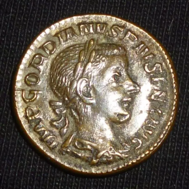 Ancient MINT Roman Coin - Emperor GORDIAN I - Circa 238 AD     -879