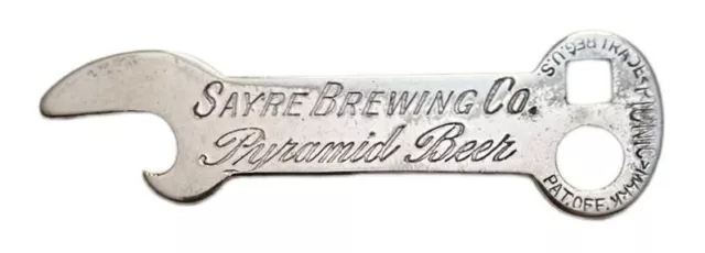 1910s Sayre Brewing Co Pyramid Beer Sayre Pennsylvania Bottle Opener B-21-605