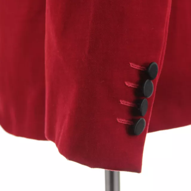 Lanvin NWT Dinner / Smoking Jacket Size 52 42 R US In Solid Red Velvet Slim Fit 2