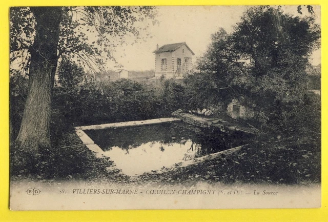 cpa FRANCE 94 - CHAMPIGNY sur MARNE La SOURCE de COEUILLY Lavoir Abreuvoir