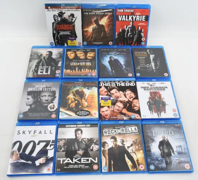 15x BLU-RAY JOB LOT / BUNDLE - 15 Movies - Taken, Skyfall, Gran Torino, etc