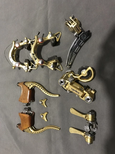 Lot Vintage MAFAC SIMPLEX GOLD - Dérailleurs, Leviers, Freins - Vélo De Route France