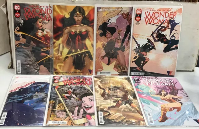 Sensational Wonder Woman #1 to #4 Including Variant Covers Lot of 8 Nice NM/VF