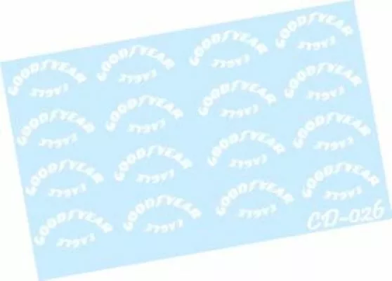 CD-CD_026-C Goodyear Eagle tire stickers White only DECALS