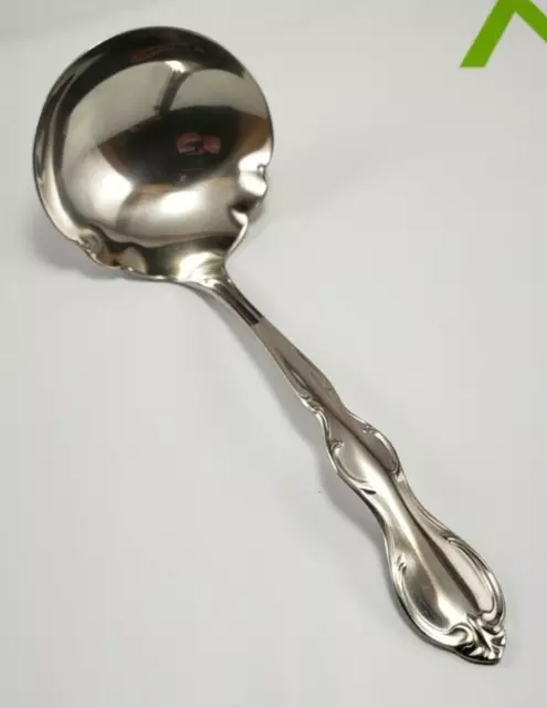 Cotillion 1847 Rogers Bros International Stainless Solid Gravy Ladle 6 5/8" NOS