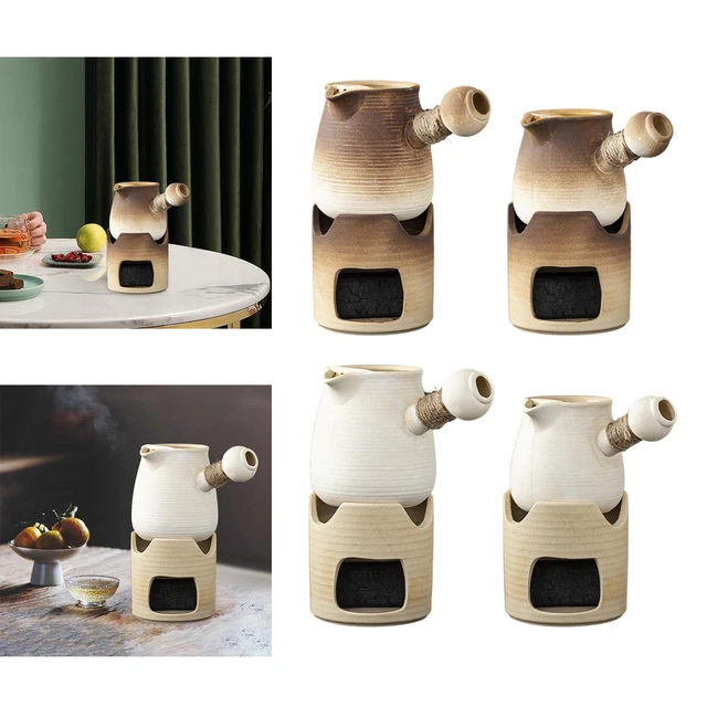 Théière en céramique et support chauffe-thé, machine à thé pour maison de