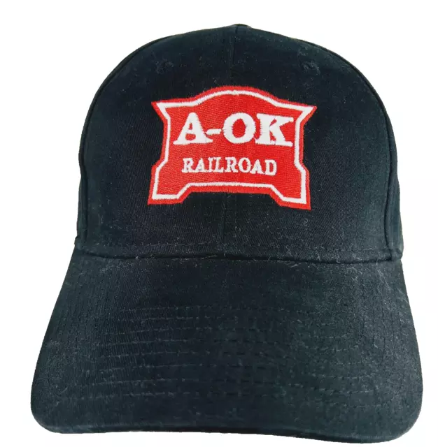 Otto A-OK Railroad Baseball Hat Cap Arkansas Oklahoma Adjustable Embroidered