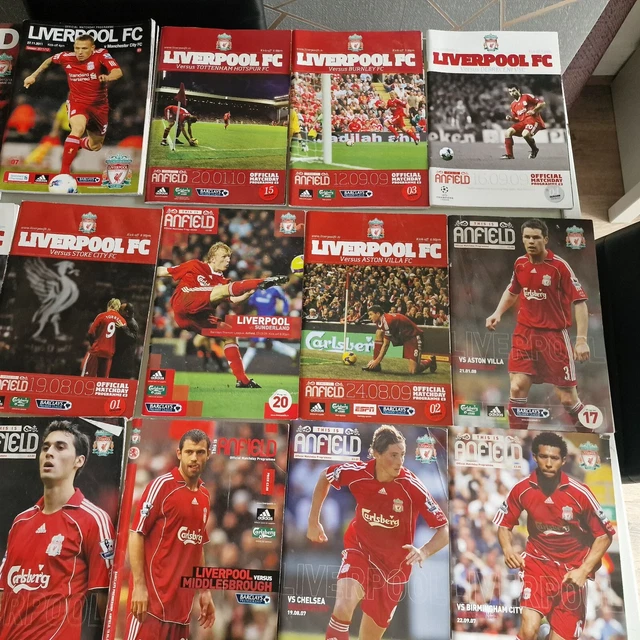 32 MIXED LIVERPOOL FC Match Programme Bundle 06/07/08/ 10/ 11/12 £19.99