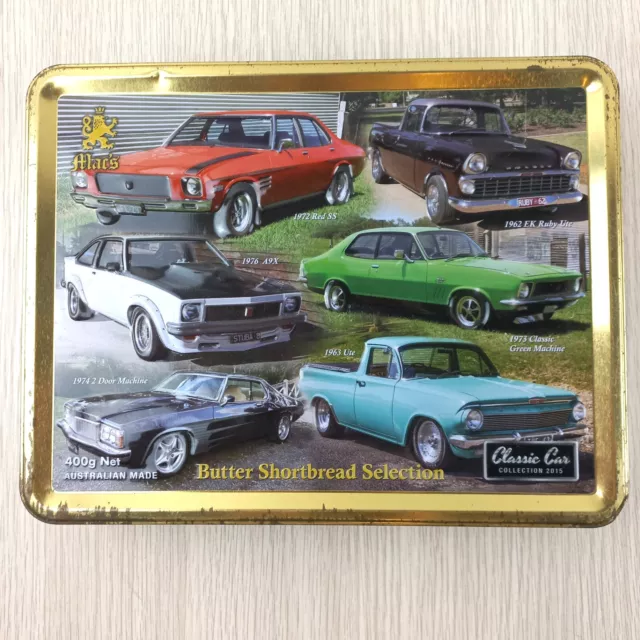 Mac's Shortbread Biscuit Tin Collectable Classic Car Collection 2015 Empty